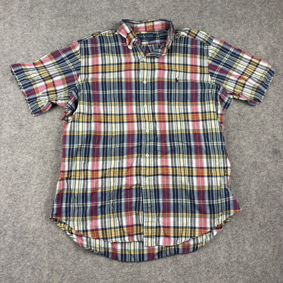 Ralph Lauren Other - Ralph Lauren Button Down Mens Large Multi-Color Plaid Short Sleeve Classic Fit